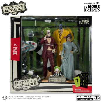 Beetlejuice Beetlejuice Movie Maniacs PVC Statuen 4er-Pack 15 cm